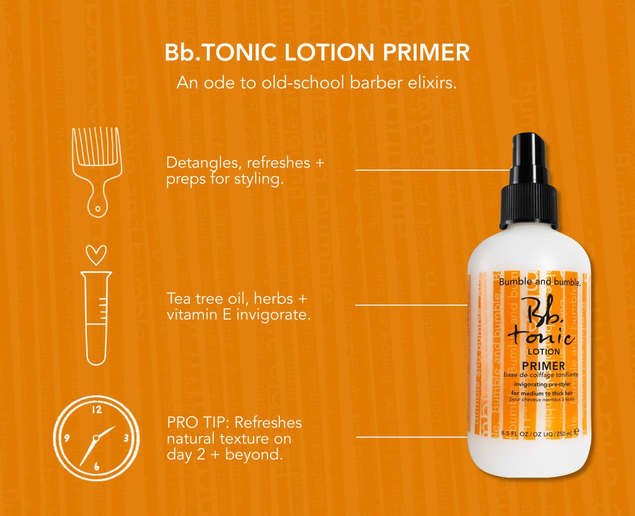 Base capillaire à l'huile de théier Tonic Lotion 